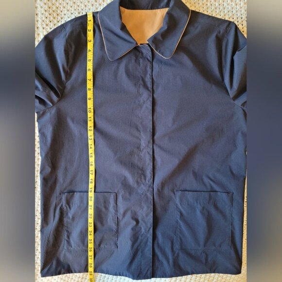 J. Jill Navy Blue & Camel Reversible Lightweight Jacket - Picture 8 of 12
